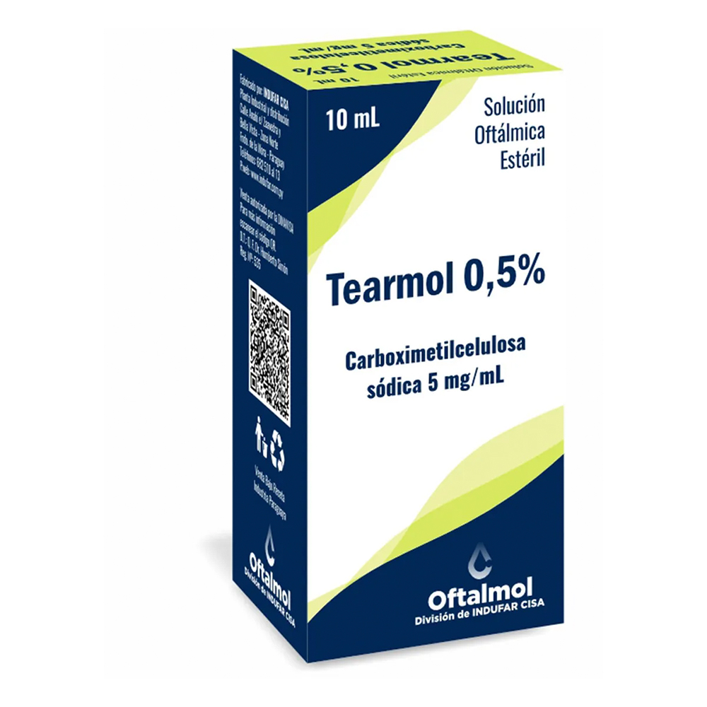 Tearmol 0,5 % Carboximetilcelulosa Sodica 5 mg/mL Solucion Oftalmica 10 mL