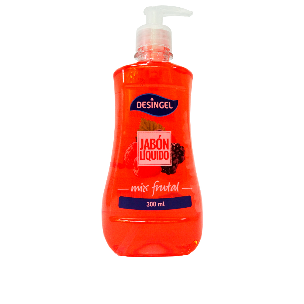 Jabon Liquido Desingel mix frutal de 300 ml.