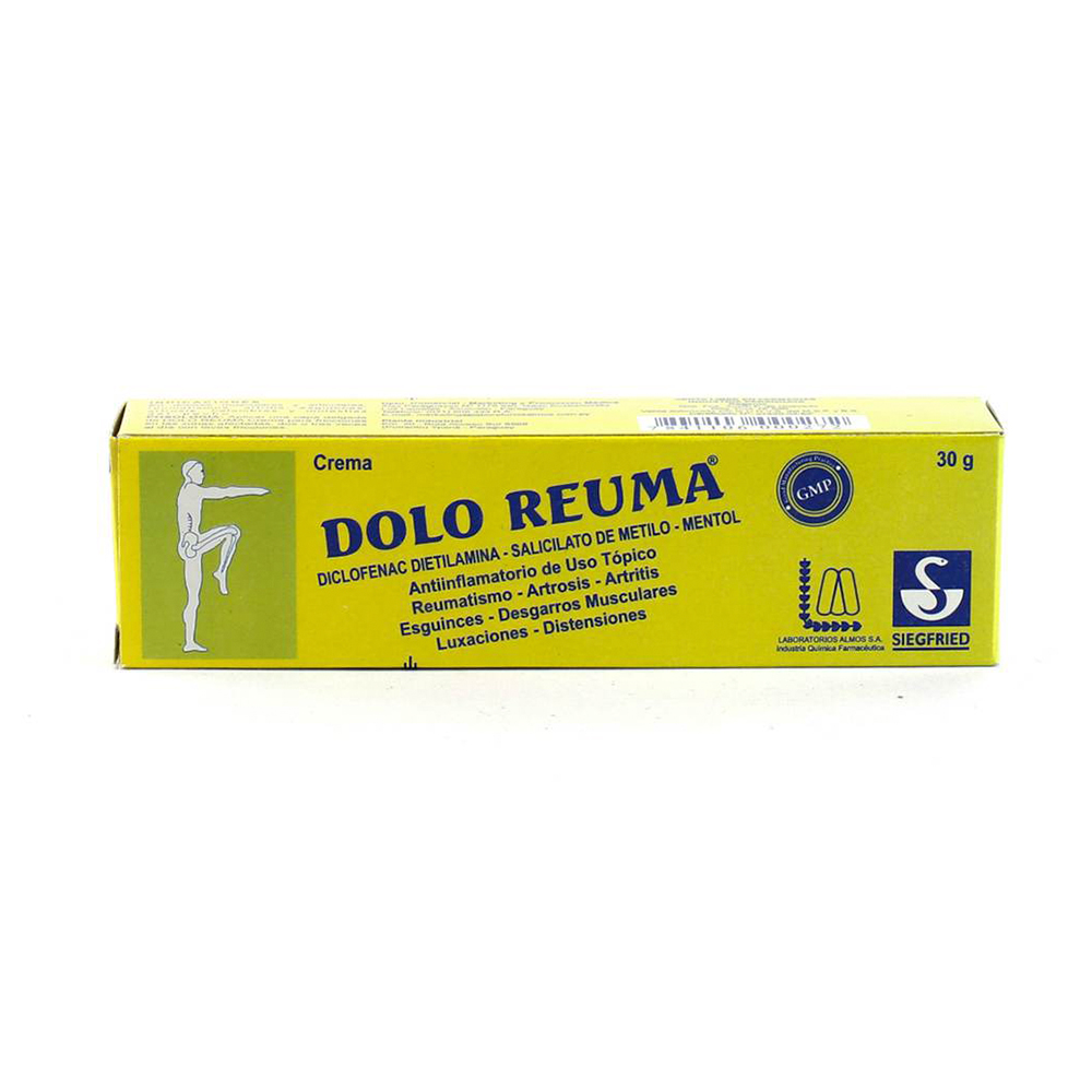 Crema Dolo Reuma Diclofenac Dietilamina Pomo De 30 Gr