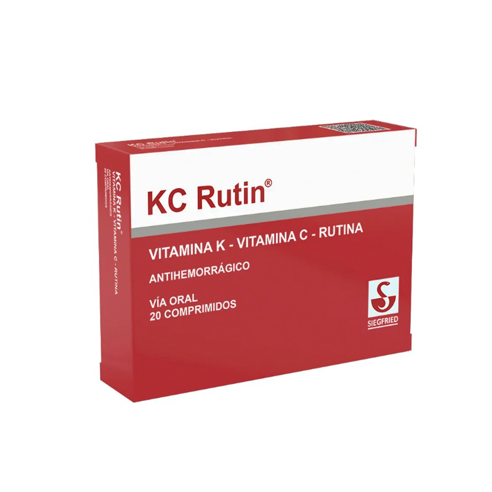 KC Rutin Vitamina K Caja De 20 Comprimidos
