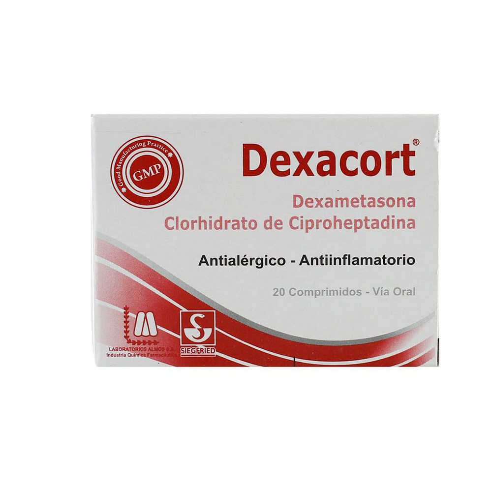 Dexacort Dexametasona Caja De 20 Comprimidos