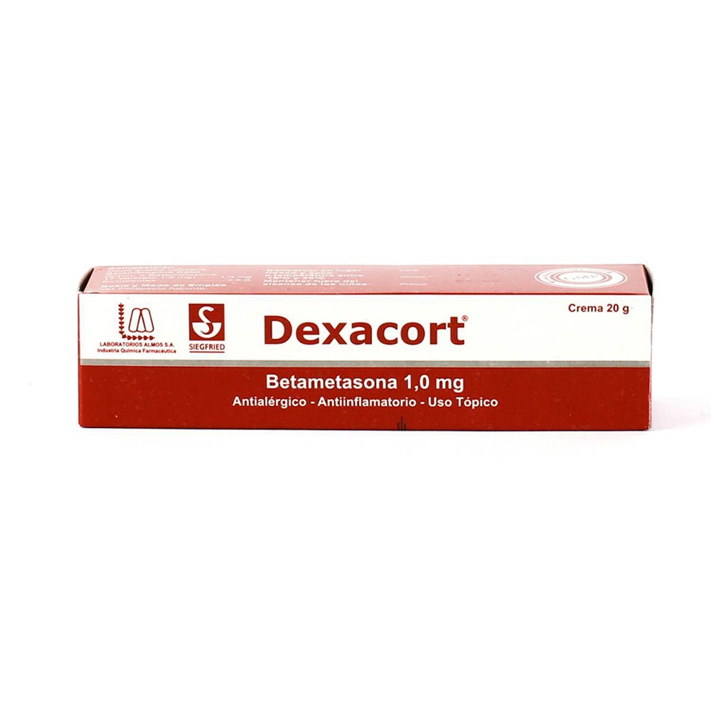 Dexacort Betametasona 1 Mg Crema Pomo De 20G