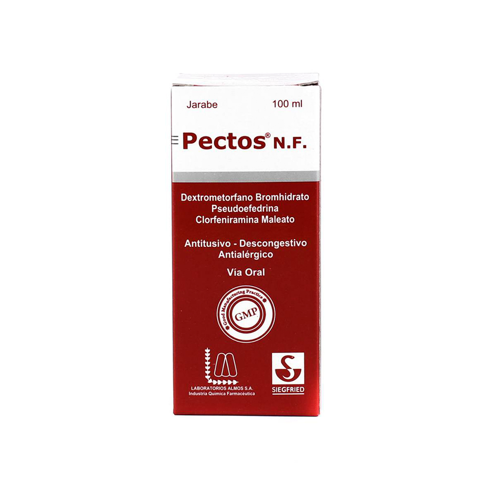 Pectos N.F. Dextrometorfano Bromhidrato Jarabe de 100 ml