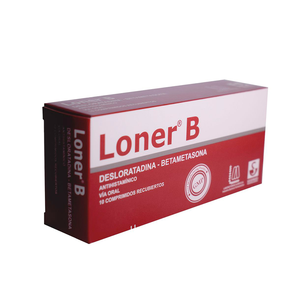 Loner B Desloratadina Caja de 10 comprimidos recubiertos