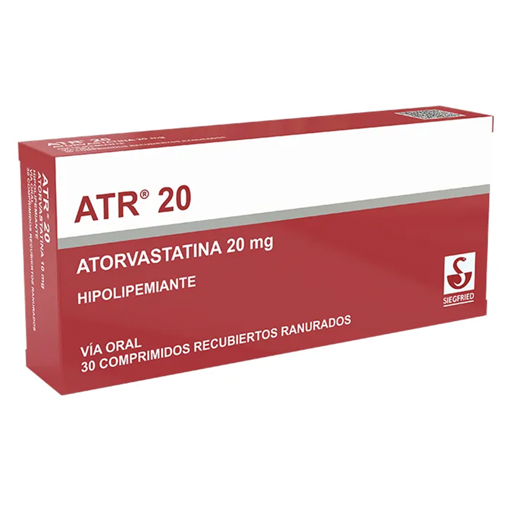 Atr 20 Atorvastatina 20 MG Caja De 30 Comprimidos.