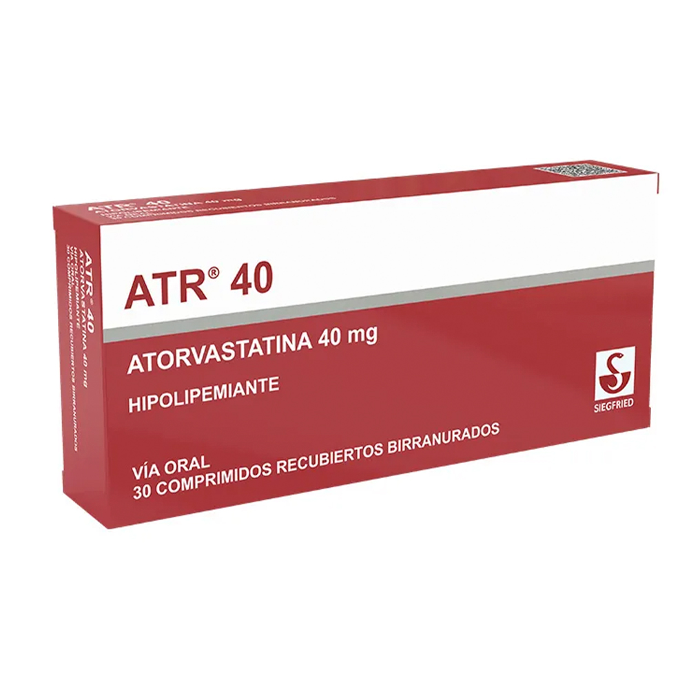Atorvastatina Hipolipemiante 40 MG Caja De 30 Comprimidos.