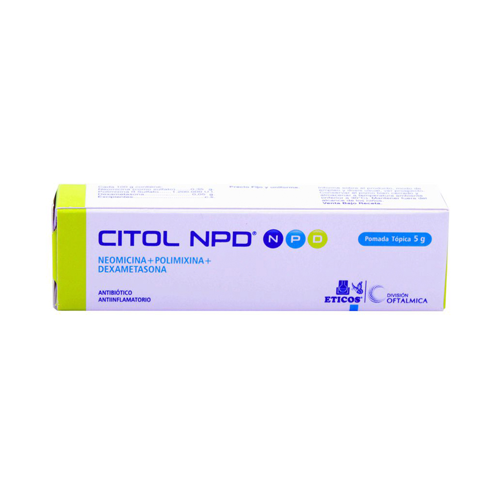 CITOL NPD Neomicina + Polimixina y Dexametasona Pomo de 5 gr