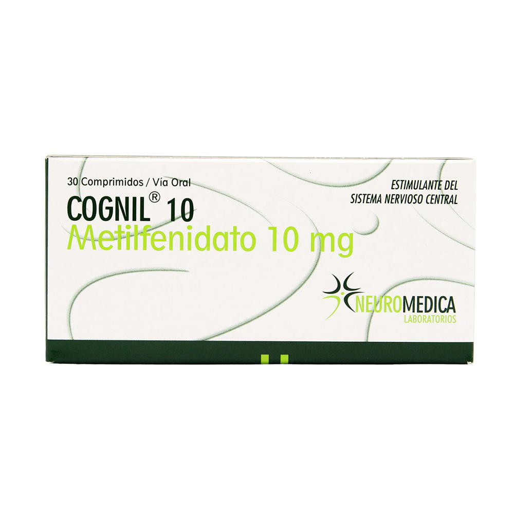 Cognil Metilfenidato 10 mg Caja De 30 Comprimidos