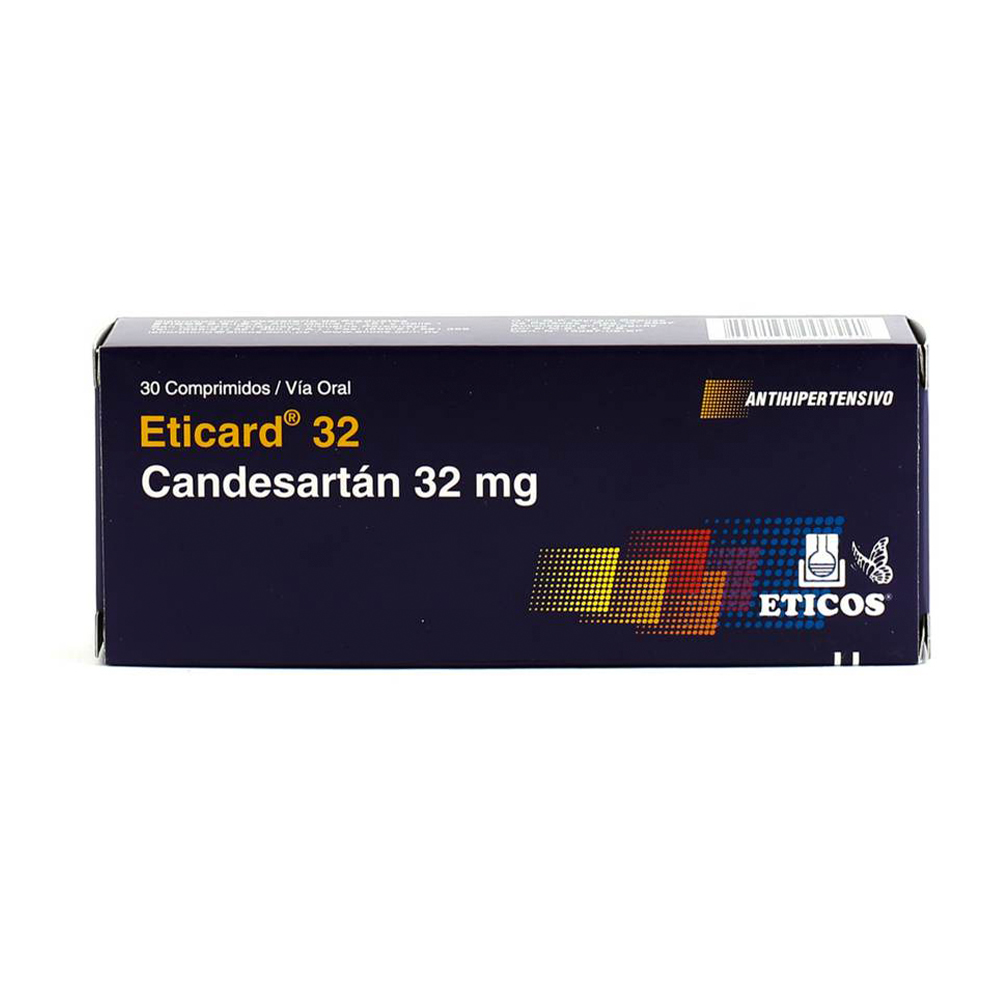 Eticard Candesartán 32 mg Caja De 30 Comprimidos