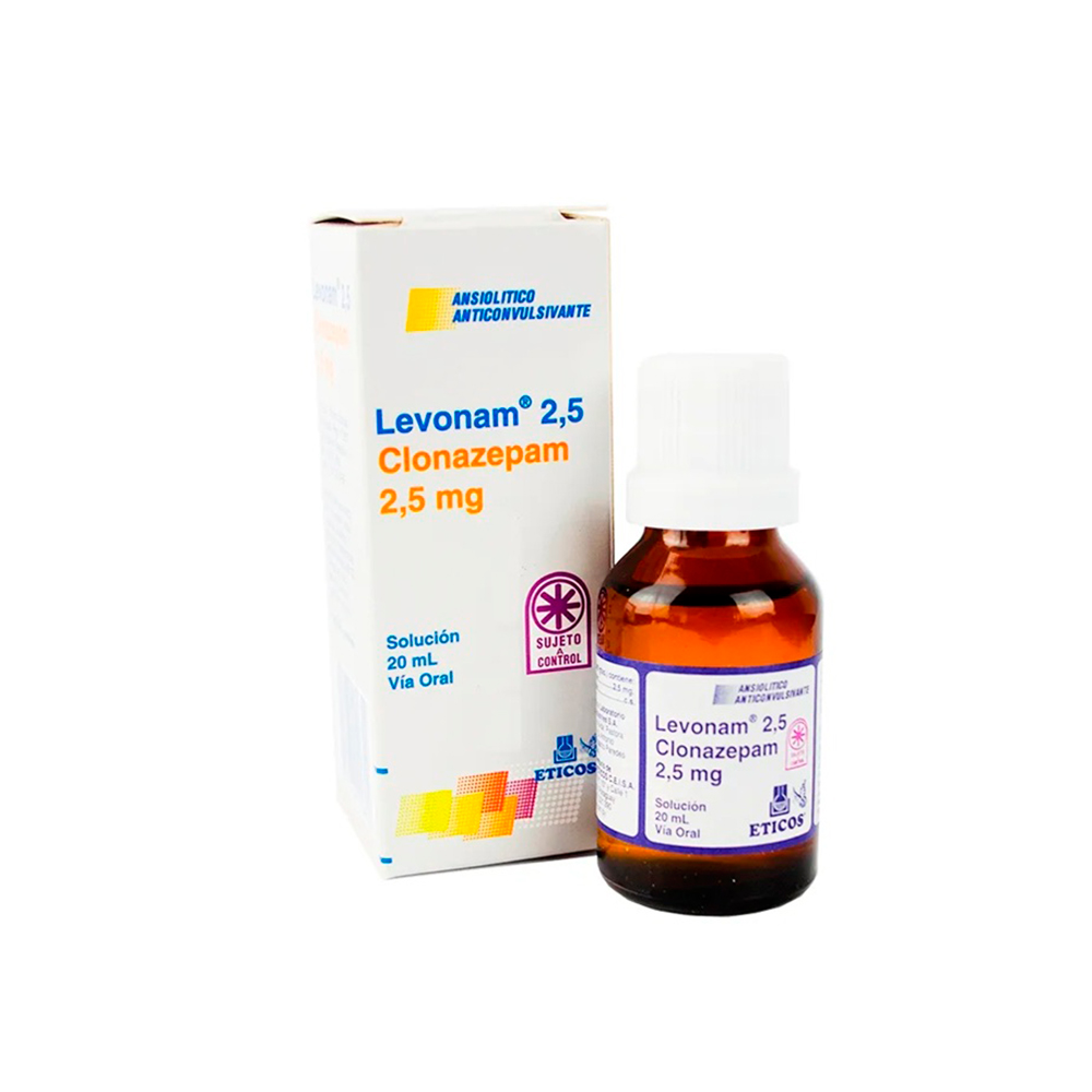 Levonam Clonazepam 2,5 mg Solucion De 20 ml