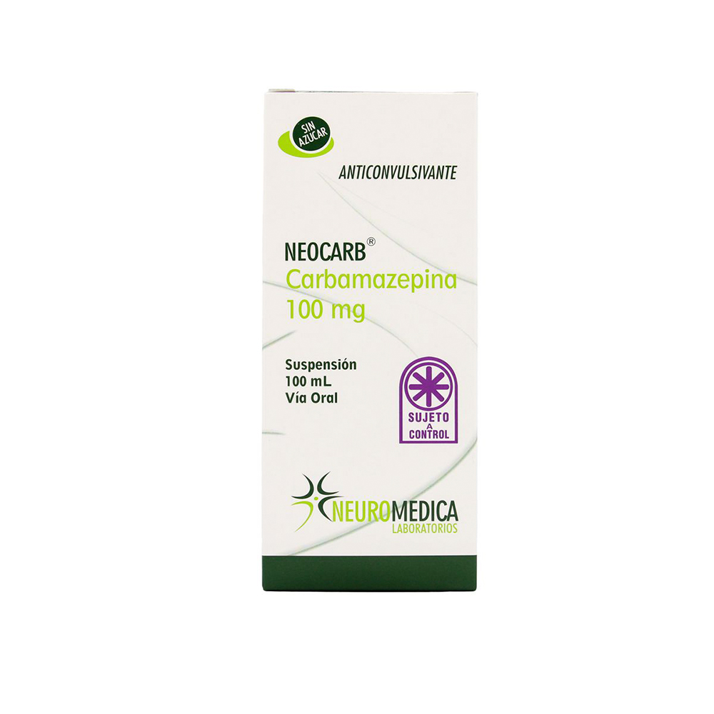 Neocarb Carbamazepina 100 mg Frasco de 100 ml