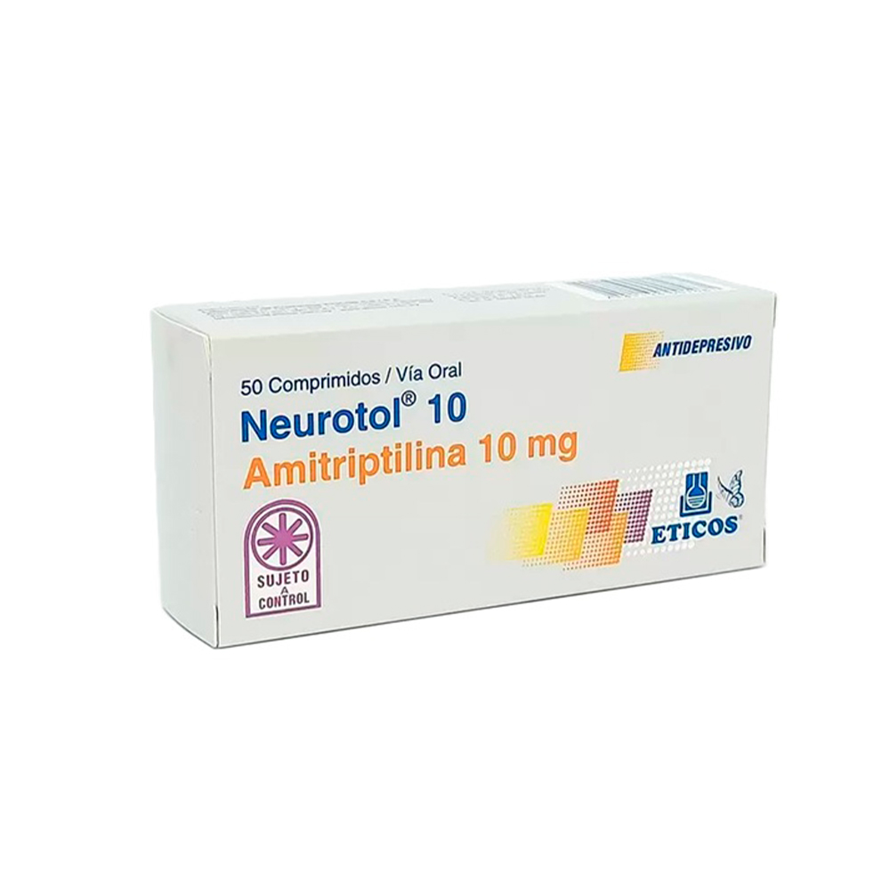 Neurotol Amitriptilina 10 mg Caja de 50 Comprimidos