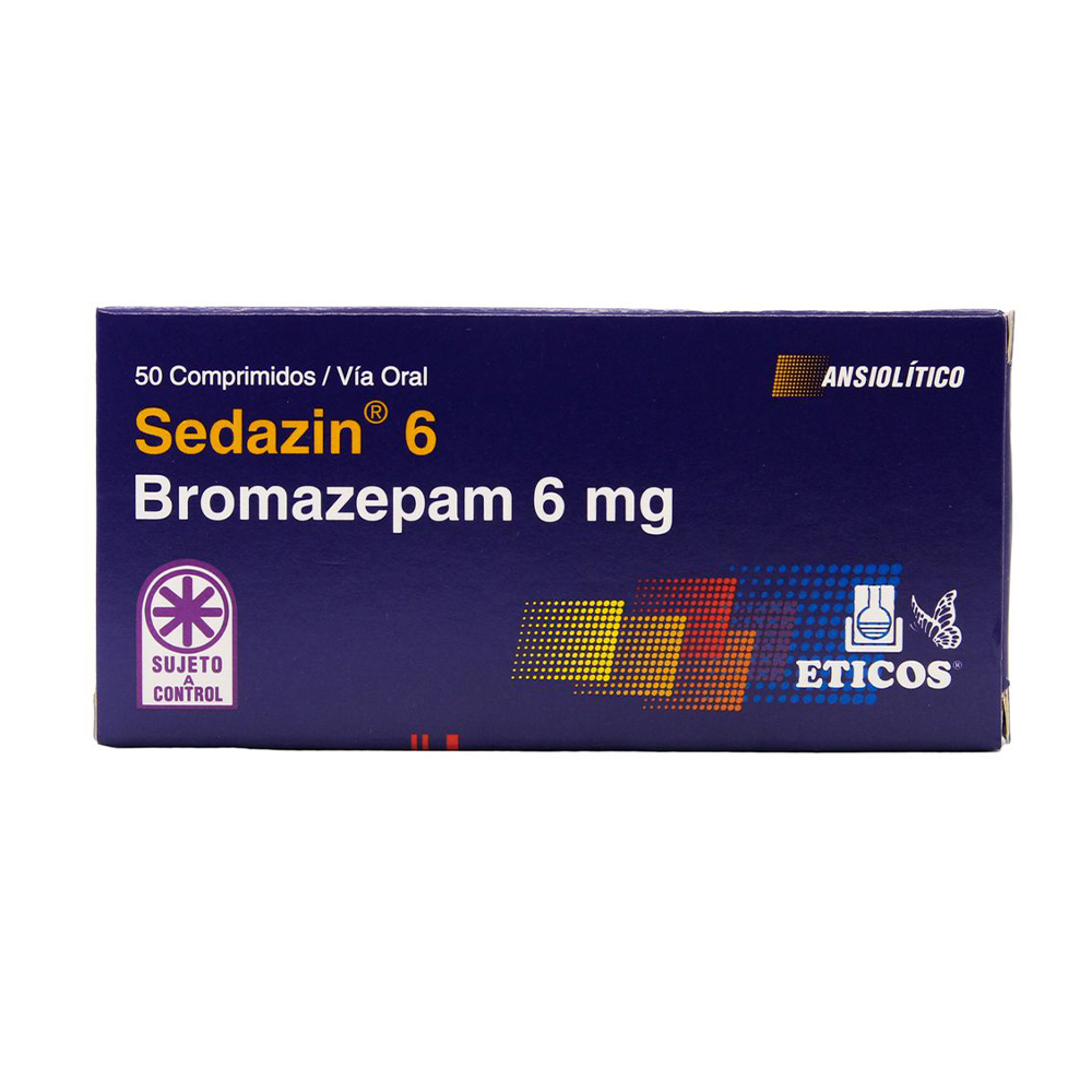 Sedazin Bromazepam 6mg Caja de 50 Comprimidos