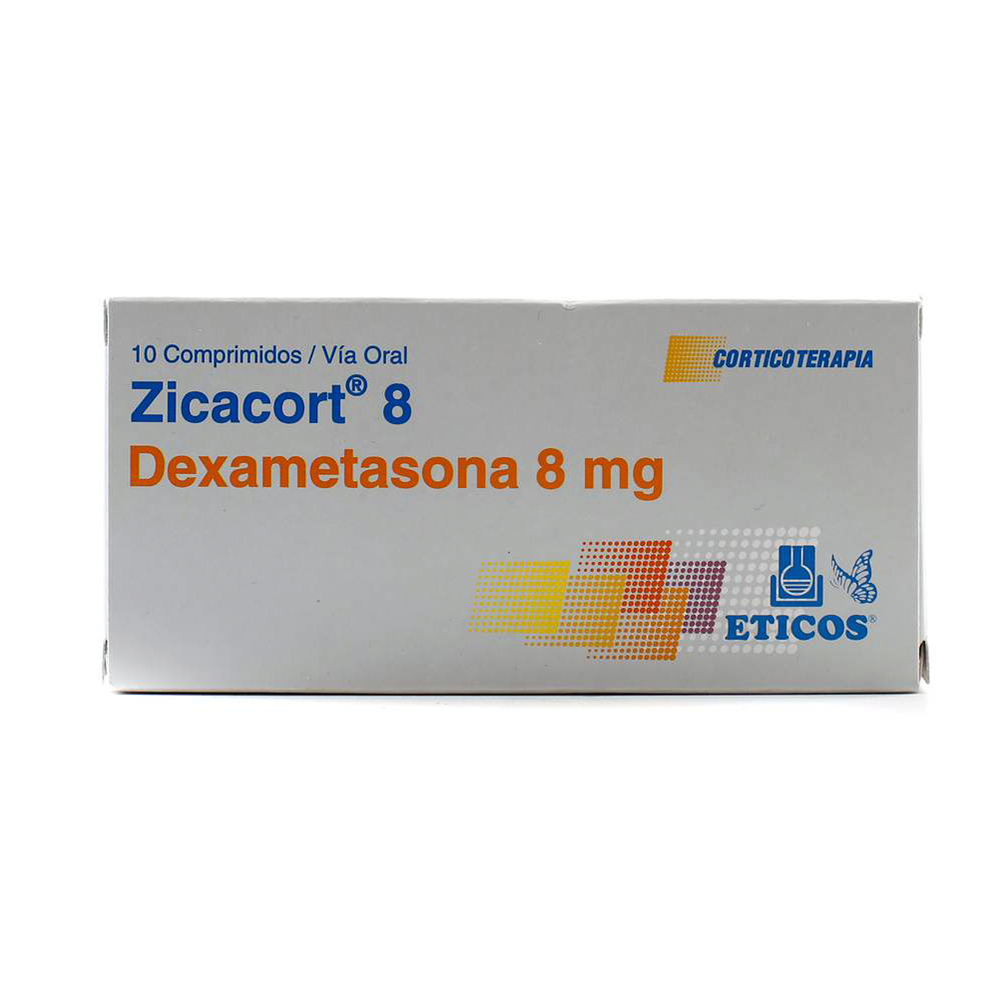 Zicacort Dexametasona 8mg Caja de 10 Comprimidos