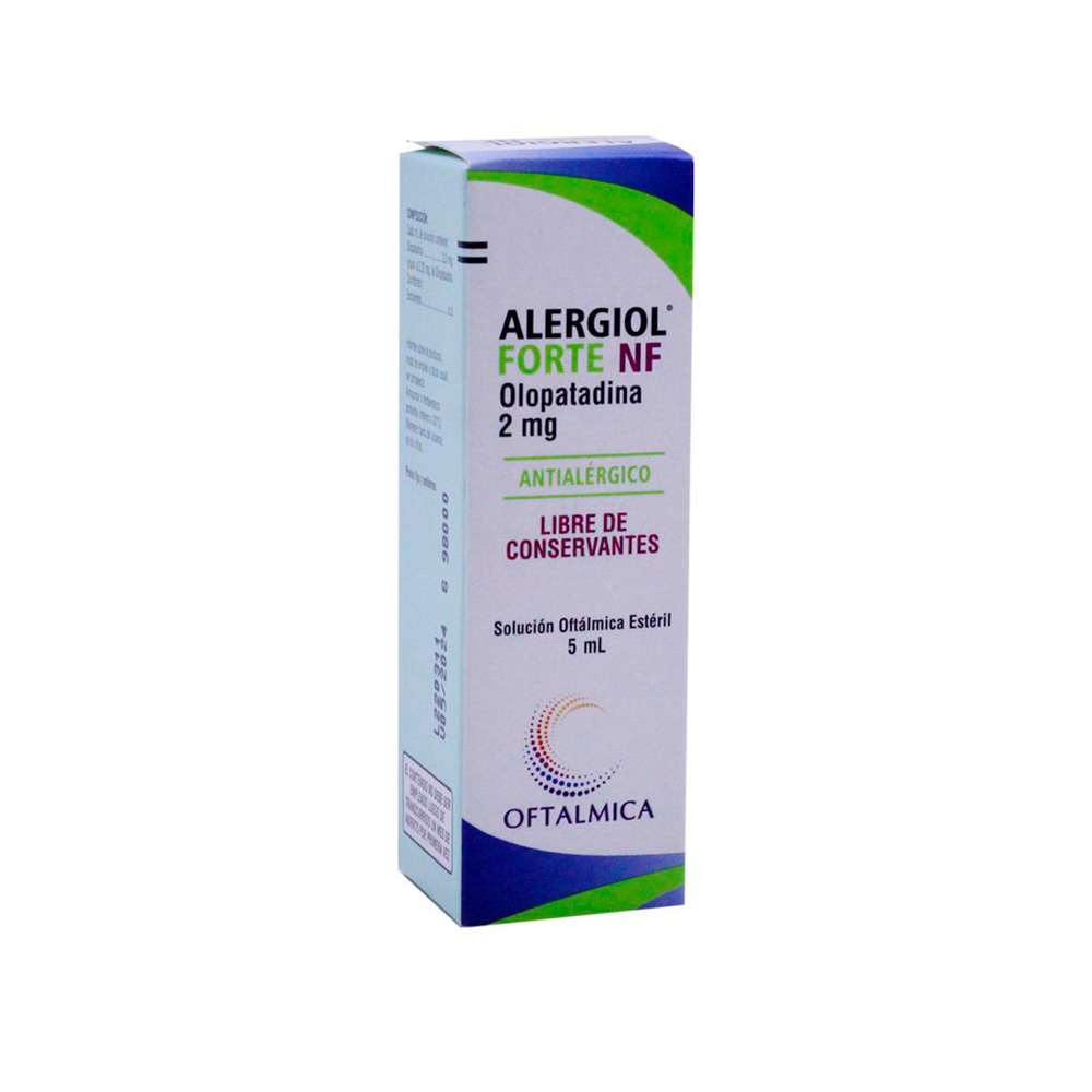 Alergiol Forte Olopatadina 2 mg Solucion Oftalmica Esteril de 5 ml