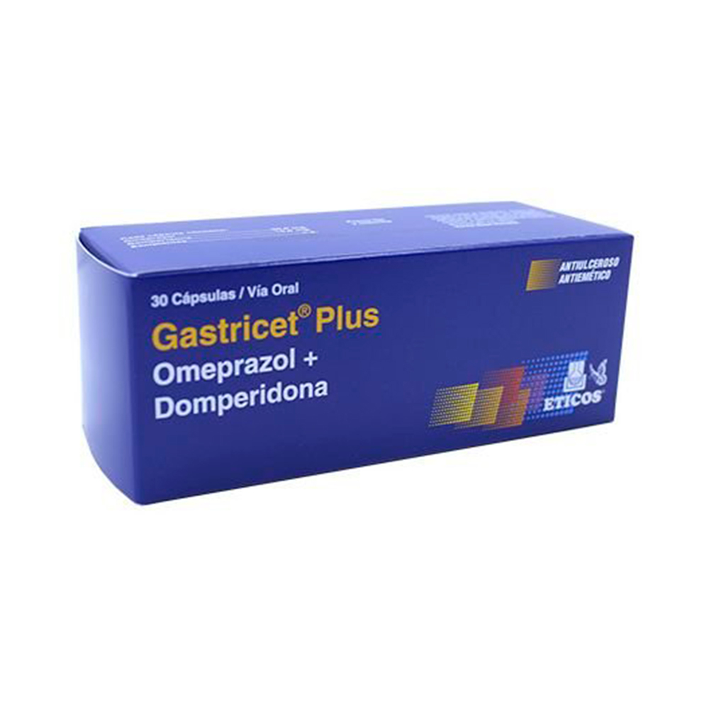 Gastricet Plus 600 mg Caja de 30 Cápsulas