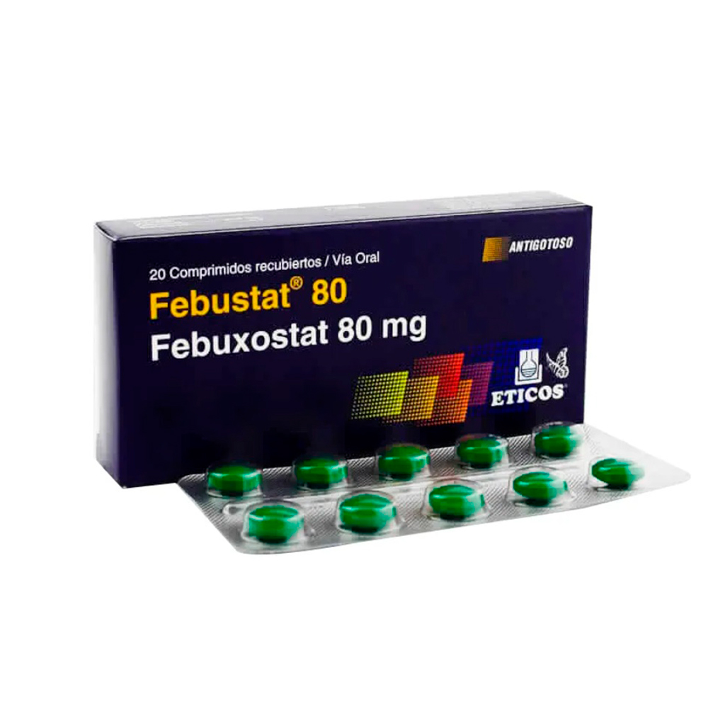 Febustat Febuxostat 80 mg Caja De 20 Comprimidos