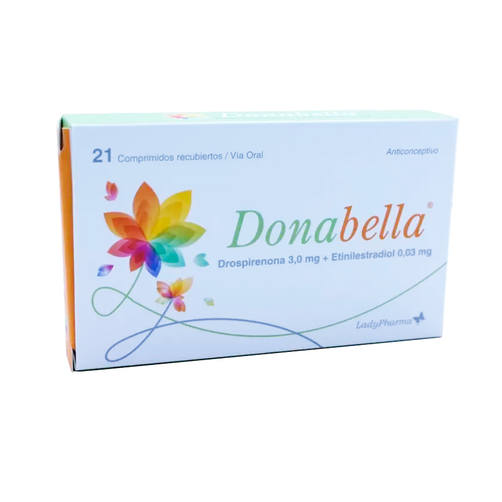Donabella Drospirenona 3,0 mg Caja de 21 Comprimidos Recubiertos
