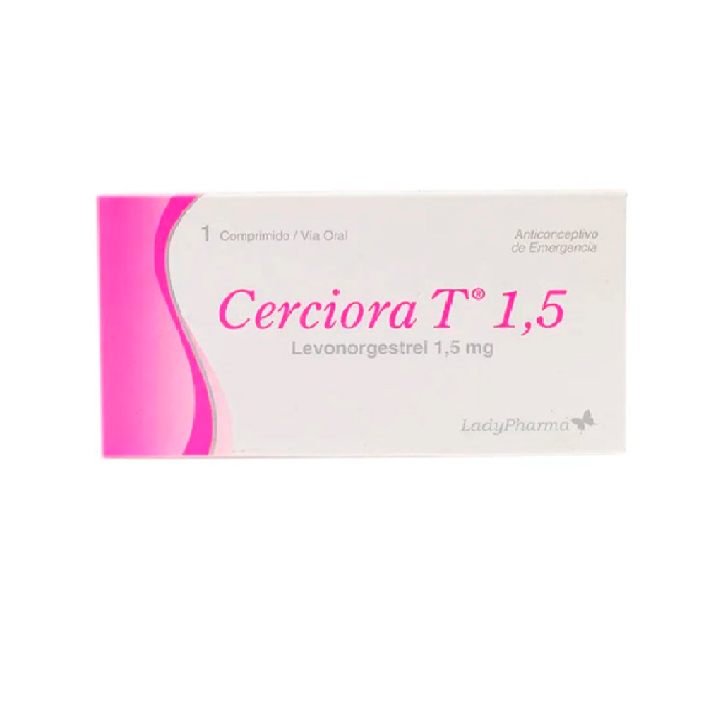 Cerciora T Levonorgestrel 1,5 mg Caja de 1 Comprimido