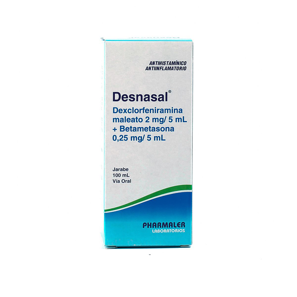 Desnasal Dexclorfeniramina Maleato 2 mg Jarabe De 100 ml