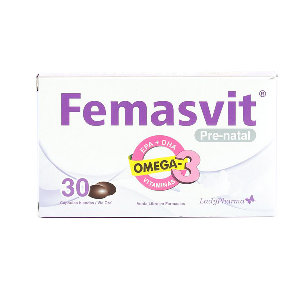 Femasvit Pre-natal Caja de 30 Capsulas Blandas