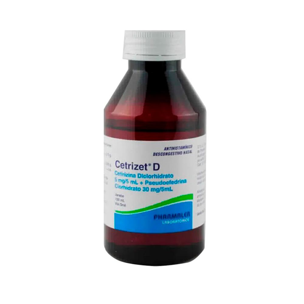 Cetrizet D Cetirizina Diclorhidrato 5 mg/5ml Jarabe de 100 ml