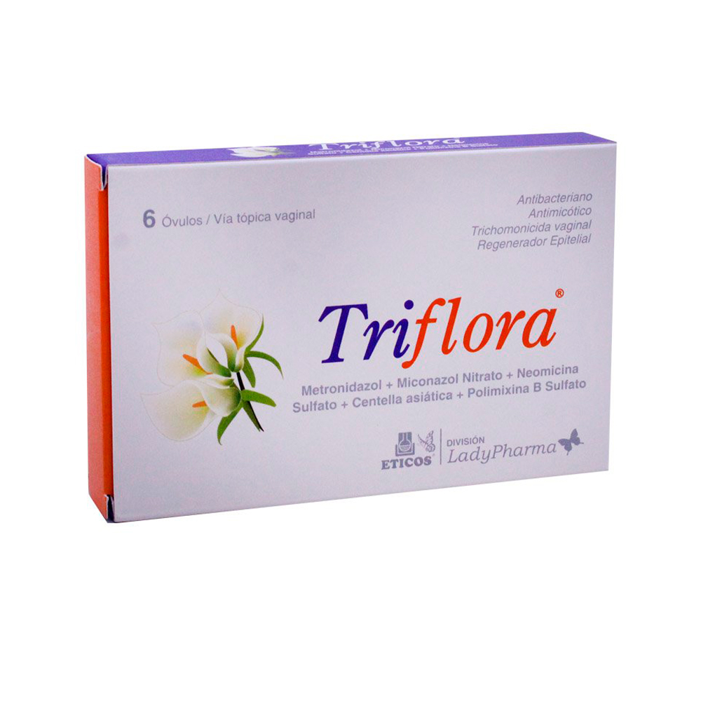 Triflora Metronidazol Caja de 6 óvulos