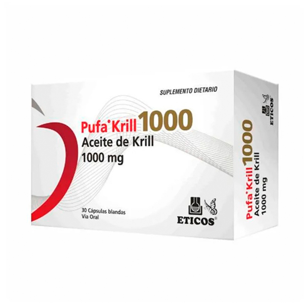 Pufa Krill de Aceite de Krill 1000 mg Caja De 30 Capsulas Blandas