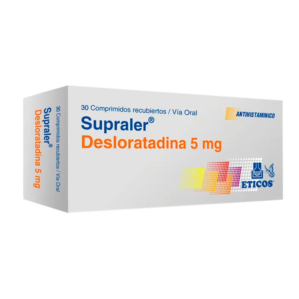 Supraler Desloratadina 5 mg Caja De 30 Comprimidos Recubiertos