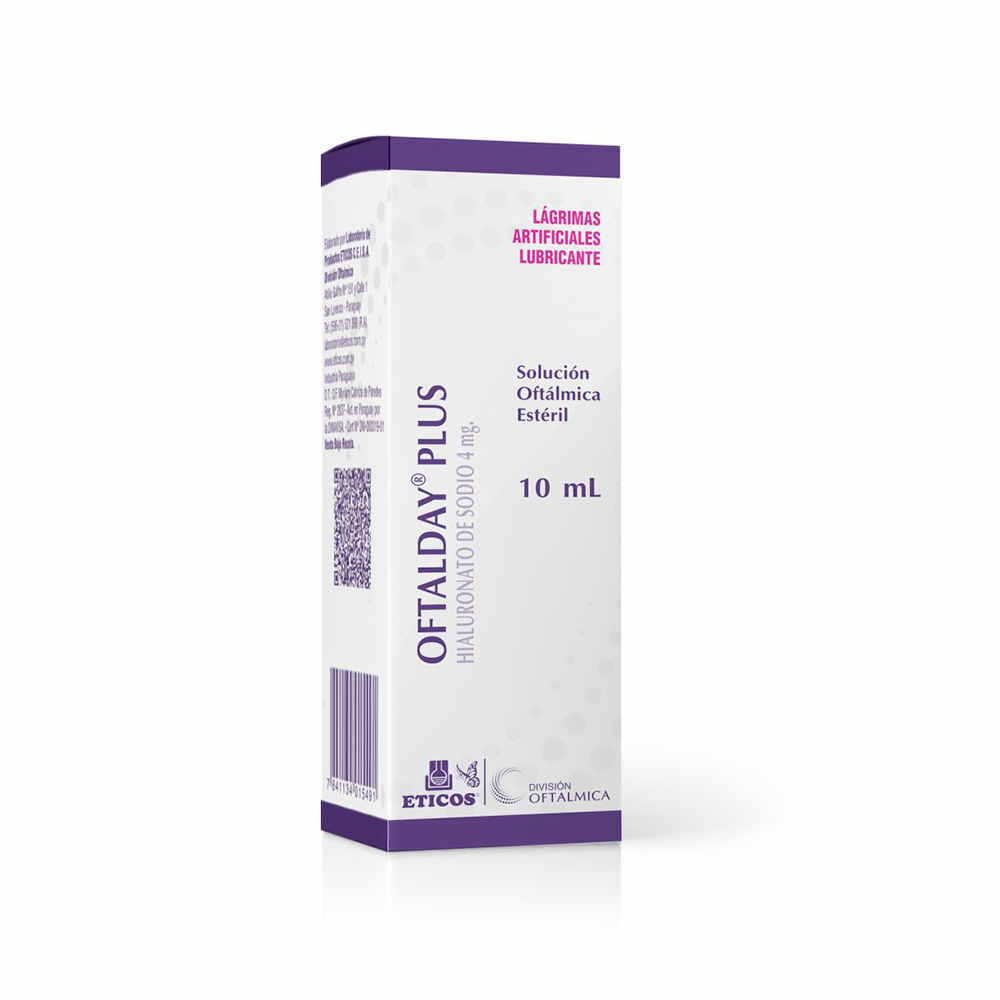 Oftalday PLus Hialuronato de Sodio 4 mg Solucion Oftalmica Esteril 10 ml