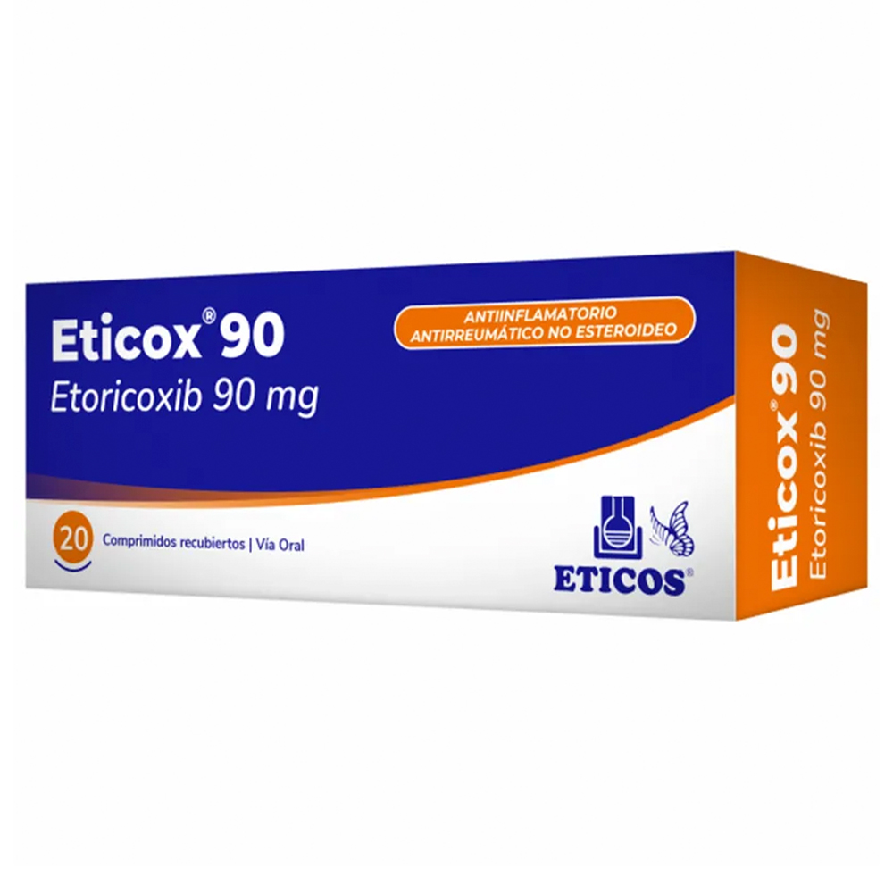 Eticox 90 -Etoricoxib 90 mg Caja de 20 Comprimidos