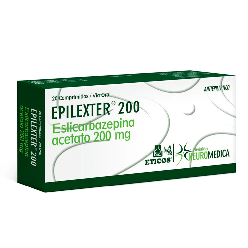 Epilexter Eslicarbazepina Acetato 200 mg Caja de 30 Comprimidos