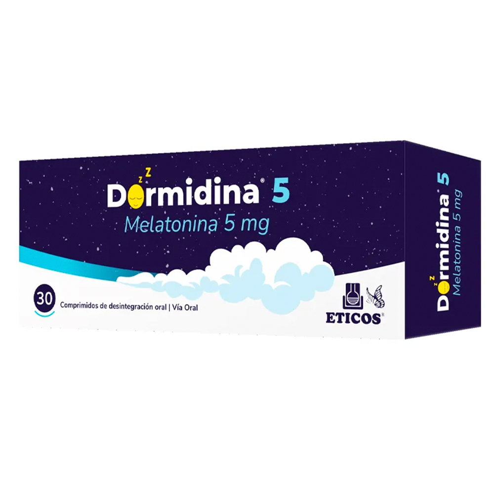Dormidina Melatonina 5 mg Contiene 30 Comprimidos