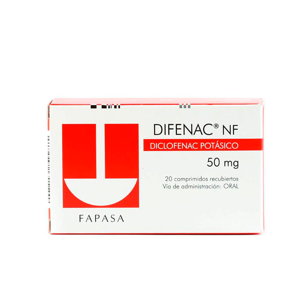 Difenac NF 50 gr de 20 comprimidos