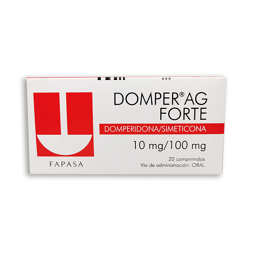 Domper AG Forte Domperidona Caja De 20 Comprimidos