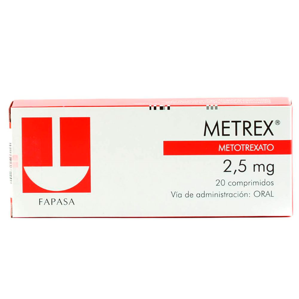 Metrex Metotrexato 2,5 mg Caja De 20 Comprimidos