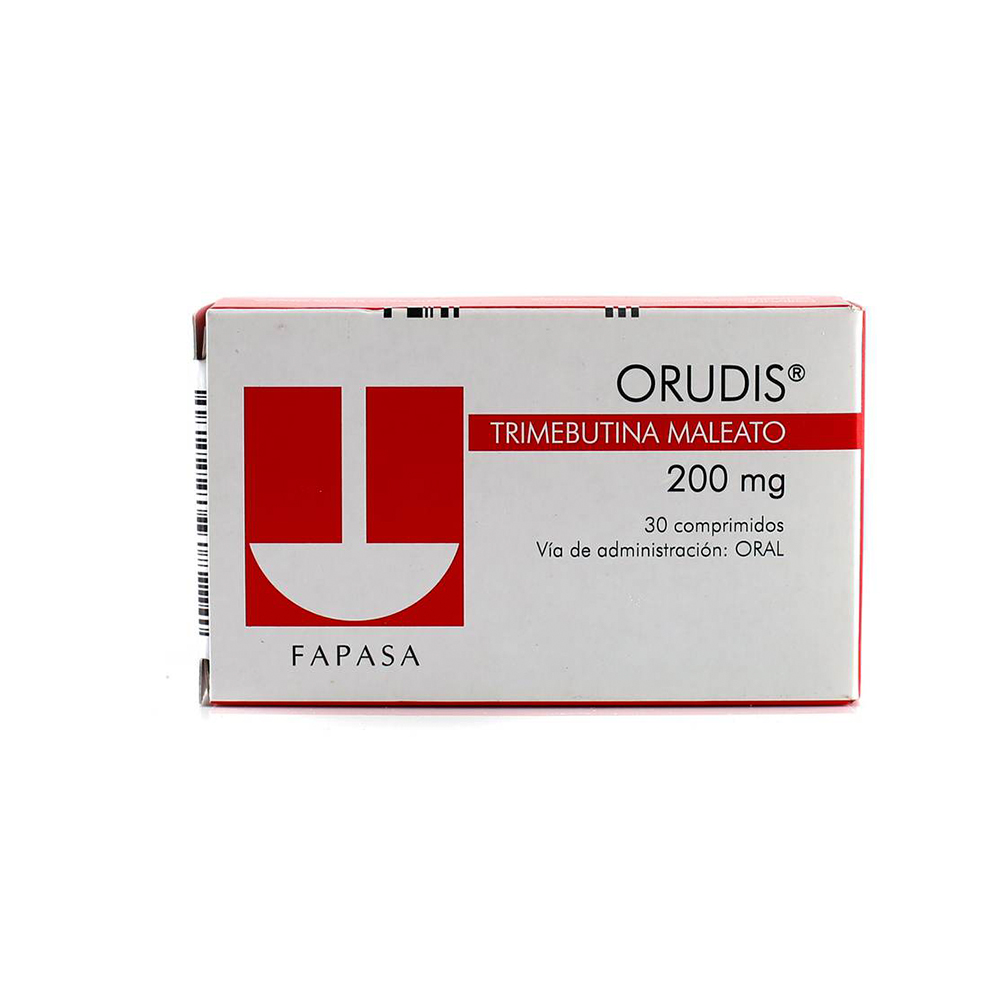 Orudis Trimebutina Maleato 200 mg Caja de 30 Comprimidos