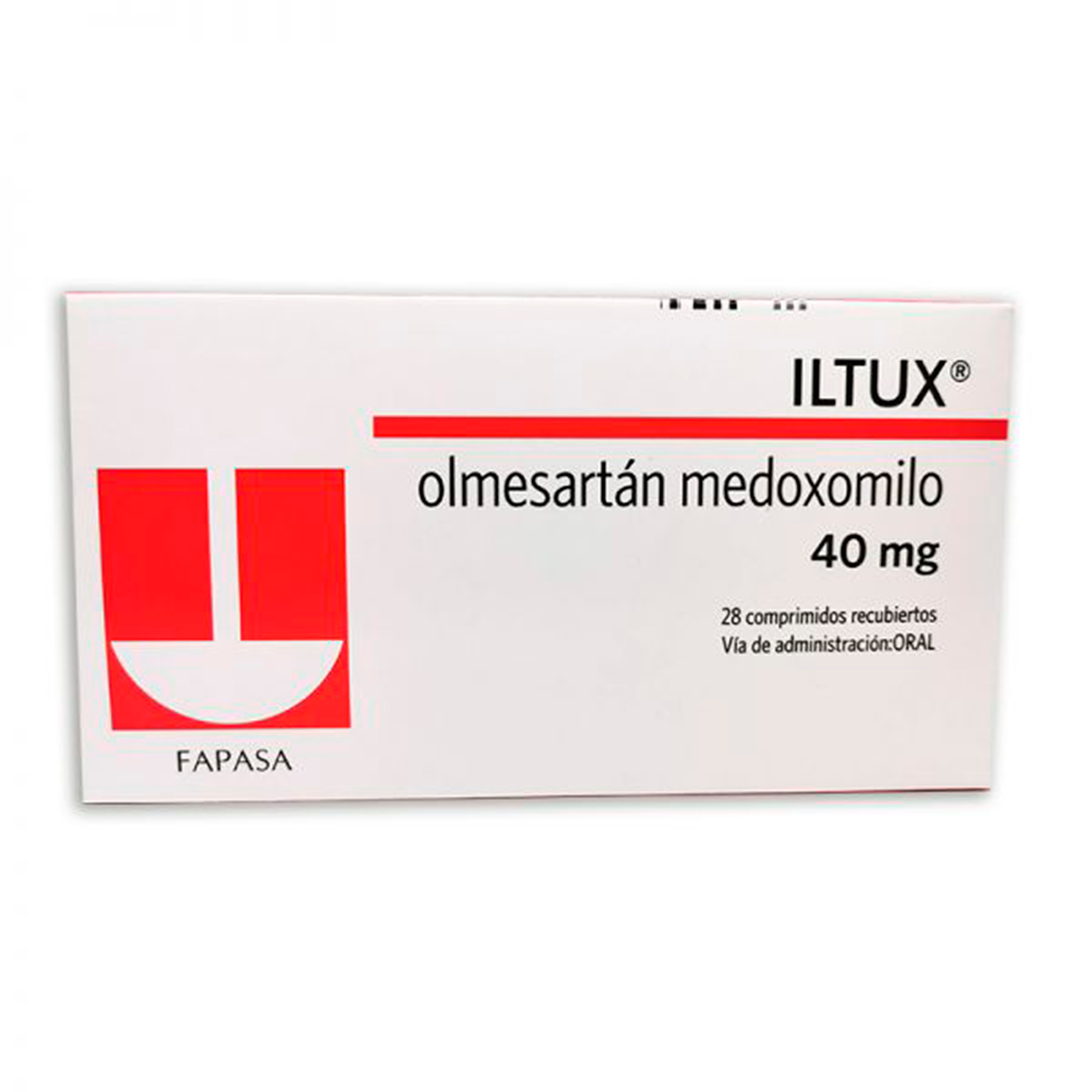 Iltux Olmesartán Medoxomil 40 mg Caja de 28 Comprimidos