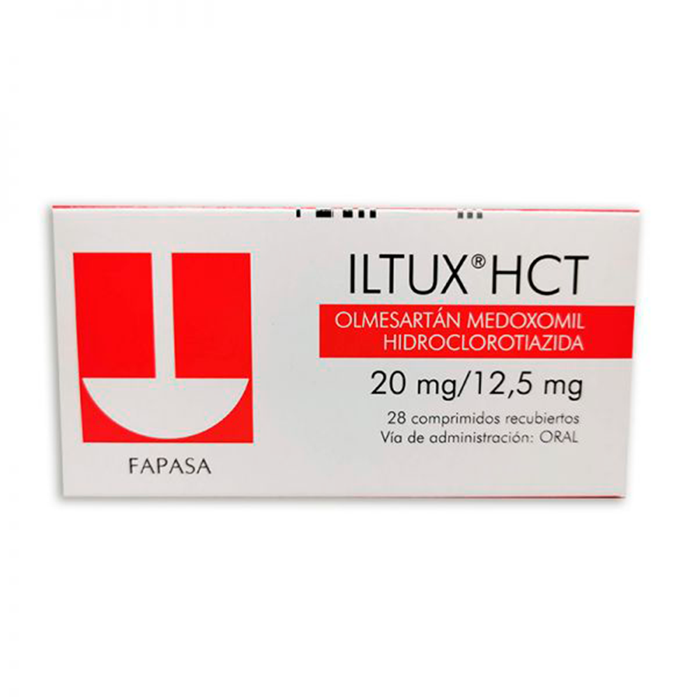 Iltux HCT 20 mg Caja de 28 Comprimidos