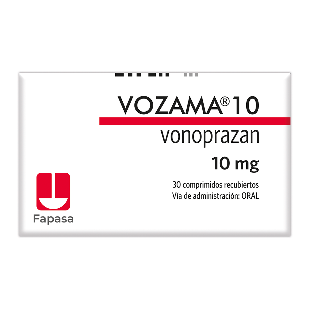 Vozama Vonoprazan 10 mg Contiene 30 Comprimidos Recubiertos
