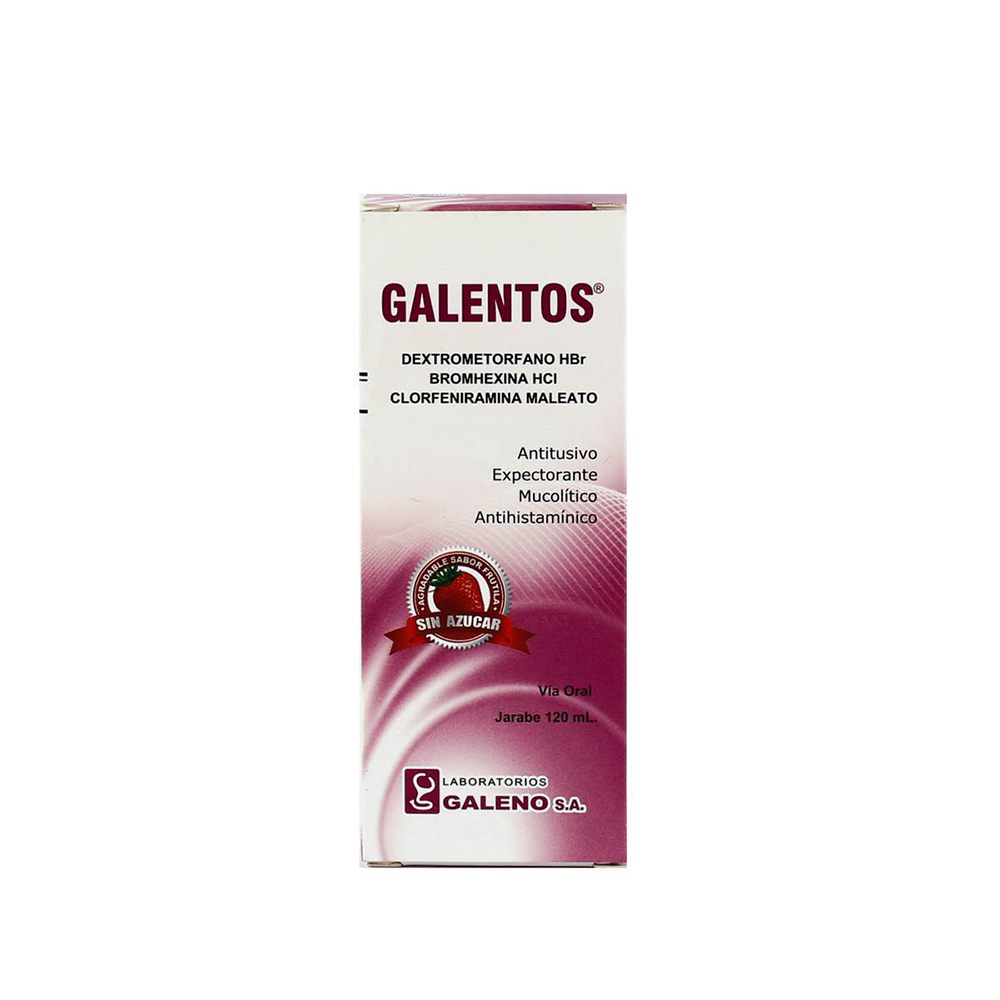 Galentos Dextrometorfano HBr Bromhexina HCI De 120 ML