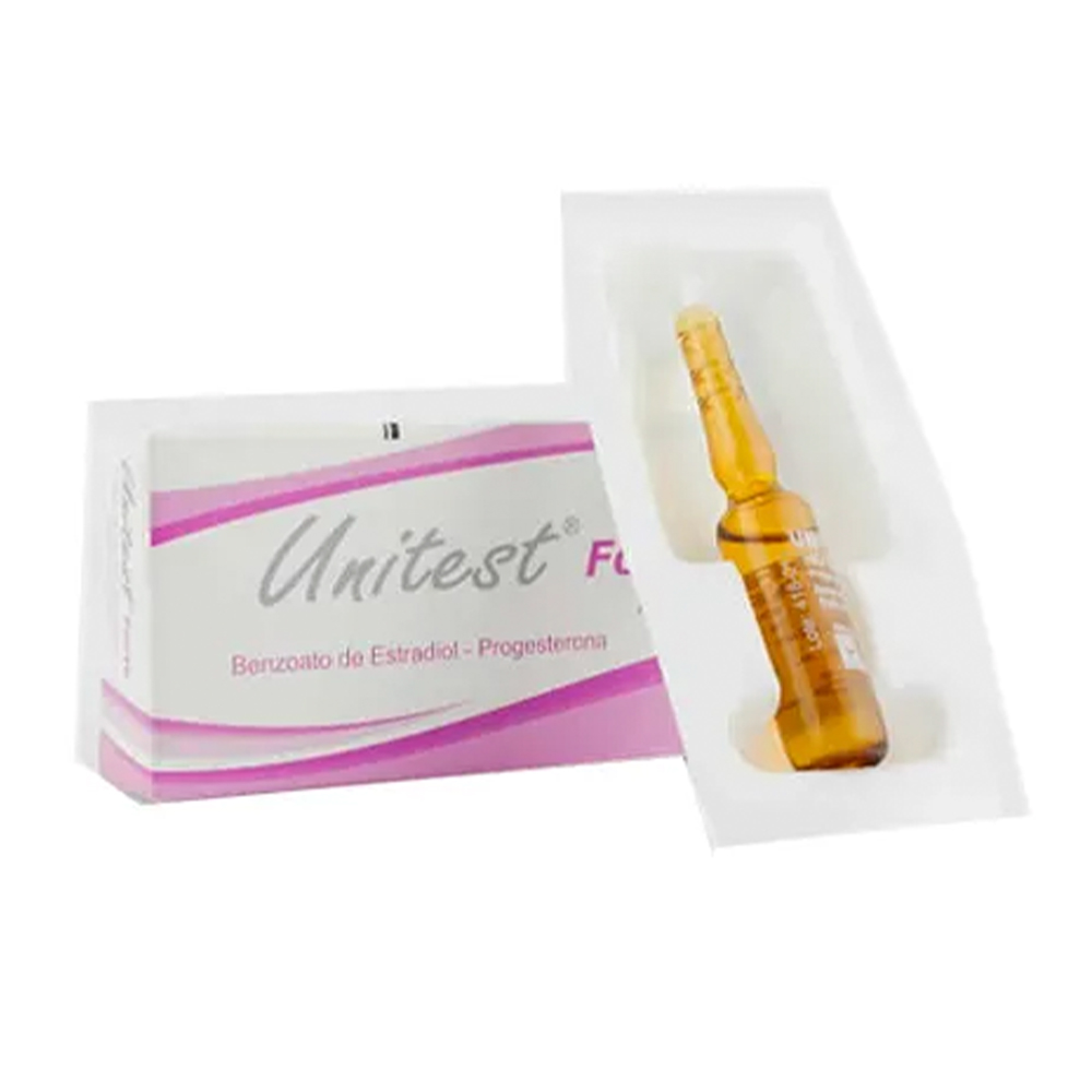 Unitest Forte Hormonoterapia Caja de 1 Ampolla Inyectable Muscular De 3 ML