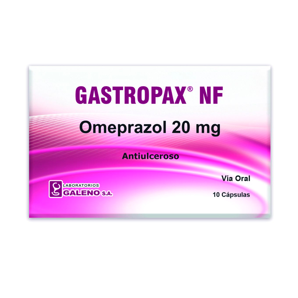 Gastropax NF Omeprazol 20 Mg Caja De 1 Blíster x 10 cápsulas