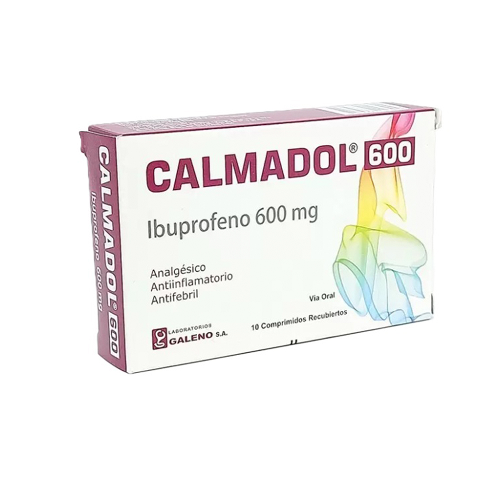 Ibuprofeno 600 Calmadol Caja De 1 Blíster x 10 Comprimidos