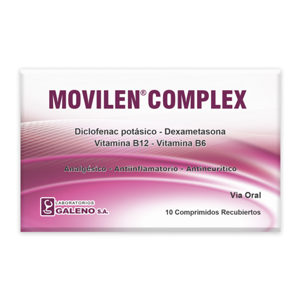Movilen Complex Diclofenac Potásico Caja De10 Comprimidos