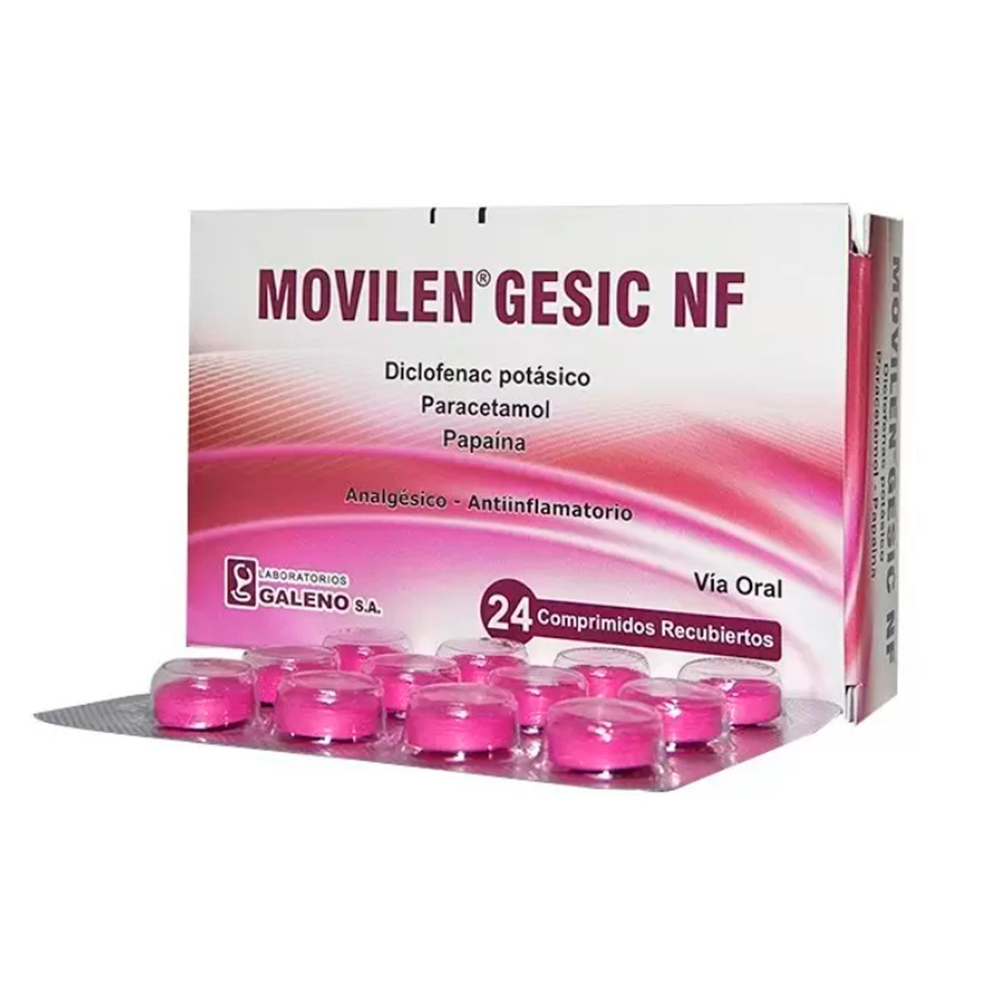 Movilen Gesic NF Caja de 2 Blister x 24 Comprimidos