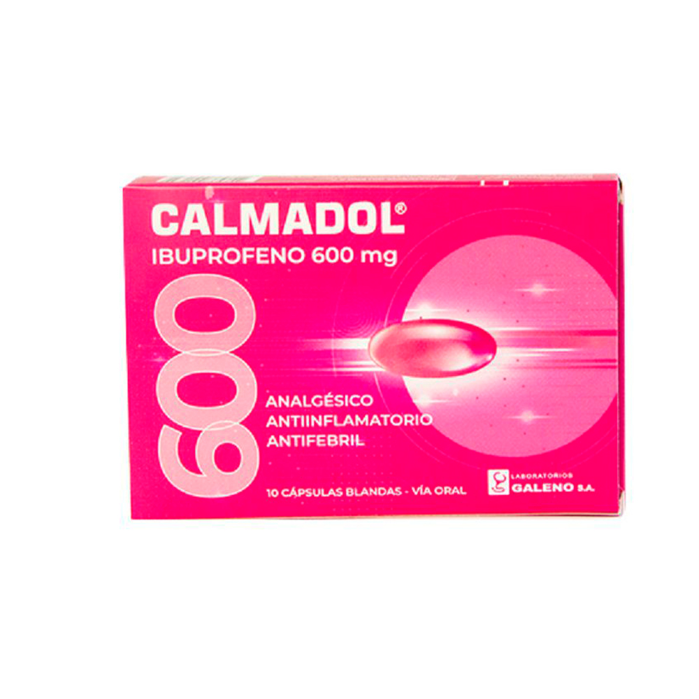 Calmadol Ibuprofeno 600 Mg Caja De 2 Blíster x 10 Cápsulas