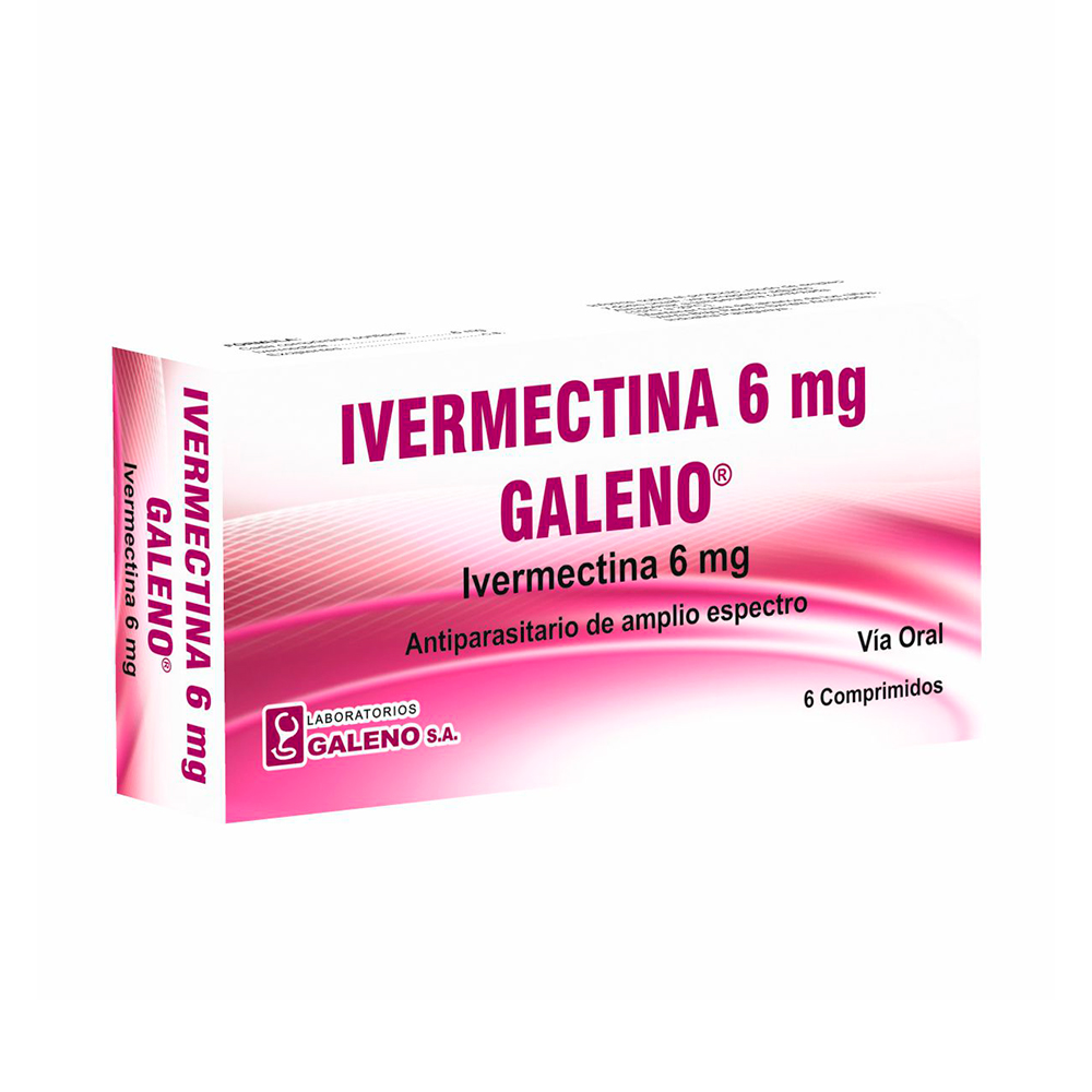 Ivermectina 6 mg Galeno Caja De 6 Comprimidos