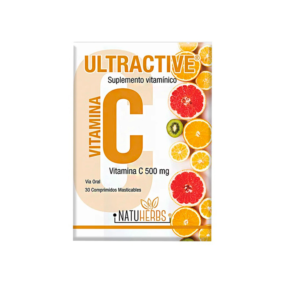 Ultractive 500 Mg Caja de 30 Comprimidos Masticables