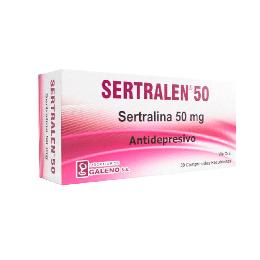 Sertralen 50 Sertralina 50 Mg Caja 30 Comprimidos Recubiertos